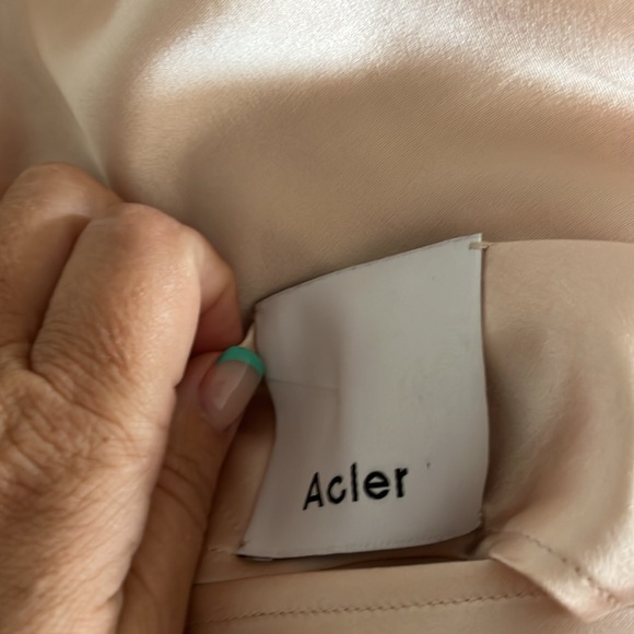 Acler Blush Pink Satin Dress - Picture 5 of 7